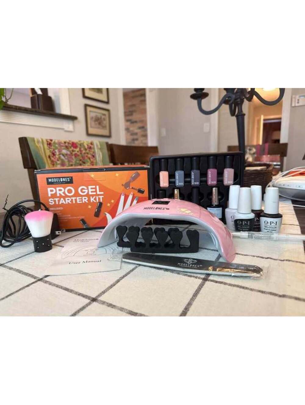 Modelones Pro Gel Nail Starter Kit + Bonus OPI Gel Polishes